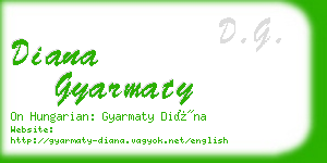 diana gyarmaty business card